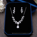 Casamento Bridal Silver Crystal Pearl Rhinestone Necklace